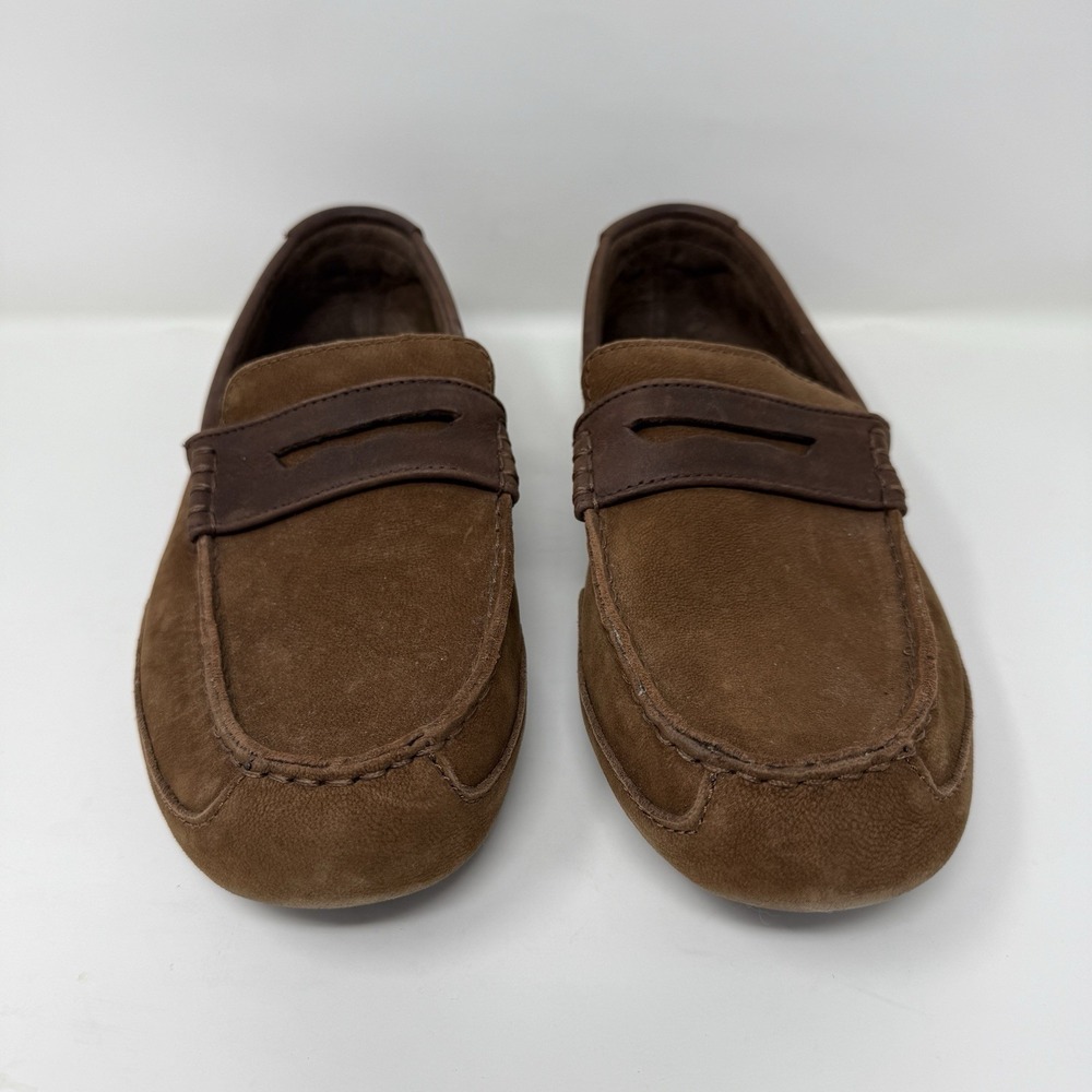 Ugg Penny Loafers Men's 10 Brown Tan Suede 1008831 Tucker driving shoe slippers